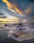 USA, New Jersey, Cape May National Seashore. Ocean shore at sunrise. Art Print